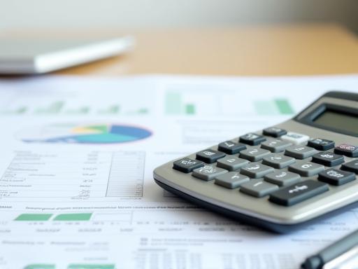 Financial audit documents and calculator representing savings offer